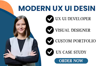create, design job worthy custom UI UX case study, UX portfolio website