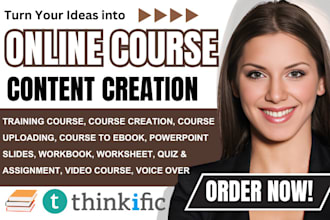 do online course content creation book writer course curriculum course website