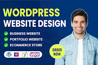design or redesign a modern responsive wordpress website