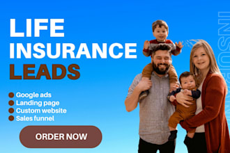 generate leads for medicare and health insurance, life insurance website