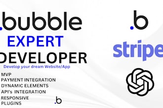 build bubble io saas mvp app bubble website developer, bubble saas mvp developer