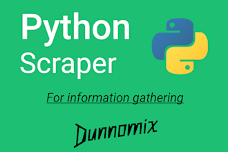 create a data scraper for information gathering