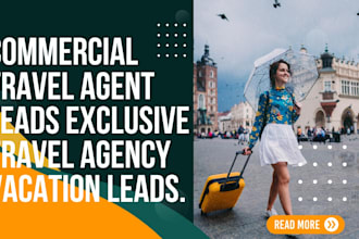 generate commercial travel agent lead travel agency travel planner vacation lead