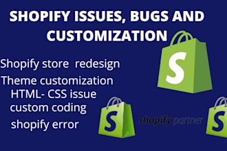 fix errors shopify bugs shopify issue shopify coding broken links shopify speed
