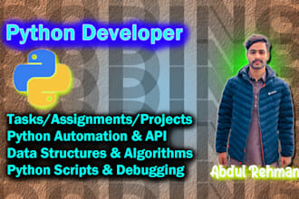 professional python developer for automation and debugging