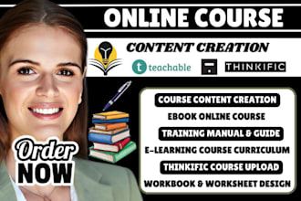 create online course content ebook online course creation on teachable