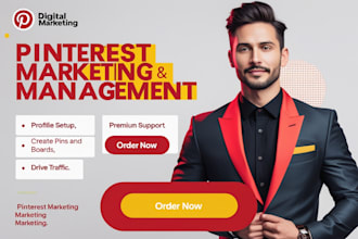 setup, optimize, and do pinterest marketing, including pins and boards