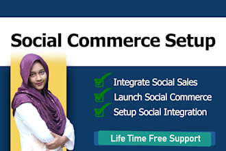 be your expert social commerce setup and integration for increased online sales