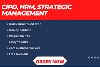 write cipd reports and case study analysis