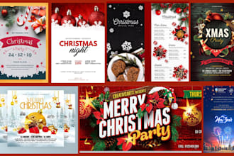 design any christmas gift card, envelop, invitation bag via coreldraw photoshop