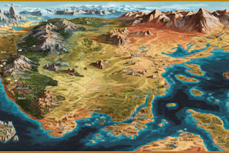 make your dream fantasy map for game, book, rpg campaign