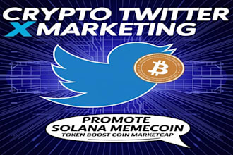 crypto twitter x marketing, promote solana memecoin token boost coin marketcap