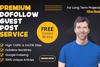write and publish high da guest posts seo dofollow backlinks