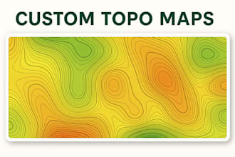 create vector topographic map based on provided location