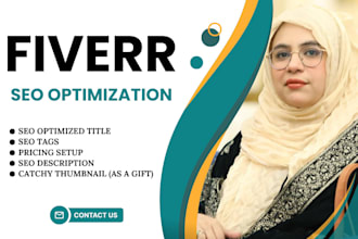 provide complete fiverr gig seo title, tags, description