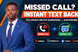 setup hvac hubspot gohighlevel facebook lead ad twilio sms missed call followup