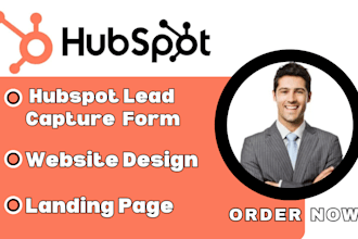 setup hubspot for lead capture form website design hubspot landing page