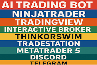 build ai trading bots for ninjatrader mt5 ibkr thinkorswim  tradingview  discord