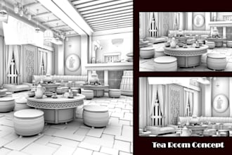 create high quality 3d model, props and detailed environment