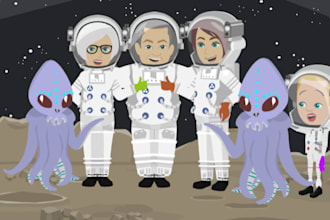 create 2d animated stories and cartoon for kids youtube channel