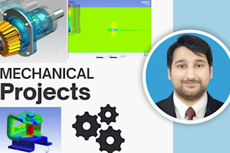complete cad assembly, ansys simulations, and mathcad worksheet
