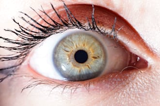 professional eye iris sharpening enhancement