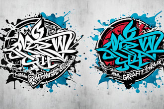 create original custom graffiti for your logo or merchandise