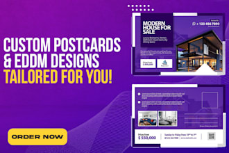 design a catchy real estate postcard or eddm postcard design