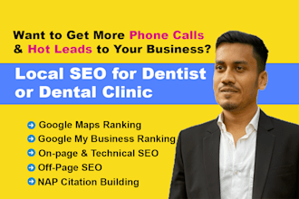 do local SEO for dental clinic or dentist for gmb map ranking