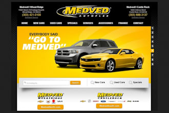 develop car dealership website, car rental, automotive and autopart website