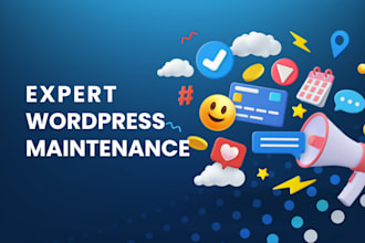 do expert wordpress website maintenance, updates and support services