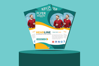 design a professional advertising sports flyer or poster