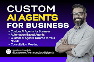 build and develop custom ai agents for your business automation