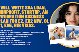 business plans for sba loan approval, immigration, startup, visa, eb2 niw