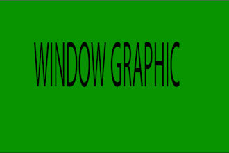 do shop front or storefront window graphics, window sticker
