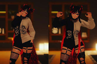 create and edit 3d model vrchat avatar, vr character, vrc furry avatar, nsfw