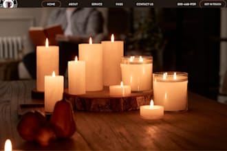 design candle shopify neon store soap website perfume oil fragrance store