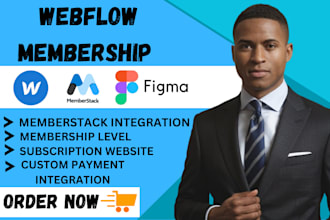 webflow membership webflow member stack firebase membersonic subscripton website