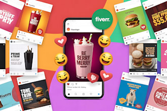 design social media post and business post for instagram and facebook, ads image