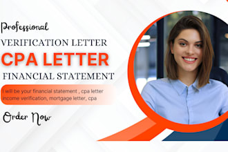 write a CPA income verification comfort ownership letter for a mortgage or lease