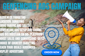 setup yielding geofencing ads campaign for business sales