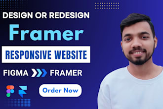 design stunning framer website and figma to framer expert or framer redesign