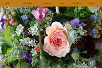 design flower shopify bouquet store florist website garden equipment store