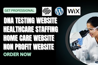dna testing website, healthcare staffing, home care website, non profit