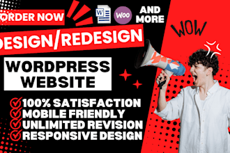 build and rebuild a wordpress website design and website  development