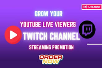 do youtube live stream promotion to gain more live viewers and subscribers
