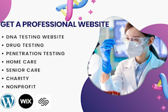 dna testing website, drug testing, parternity, senior care, homecare website