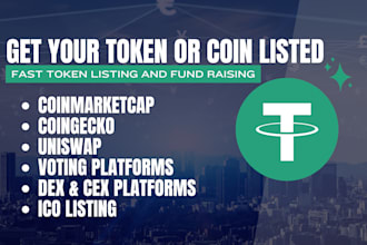 do token, coin, ico listing on uniswap coinmarketcap coingecko