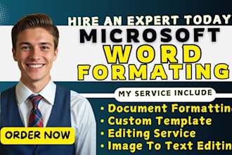 format, create, edit and design google docs, word templates, image to text