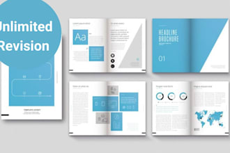 design PDF lead magnet, brochure design, workbook, season checklist pdf document